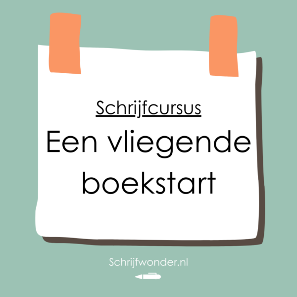 Schrijfcursus een vliegende boekstart